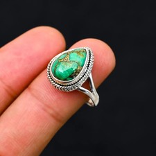Verde Rame Turchese Anello 925