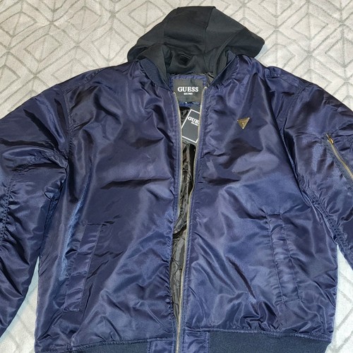 Guess giubbotto bomber navy - guess,
