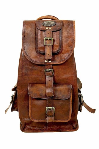Zaino vera pelle beige - vera,