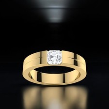 Anello Oro Diamante Uomo 0,40