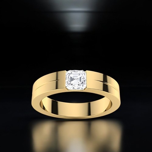 Anello oro diamante uomo 40 - anello, 0,40