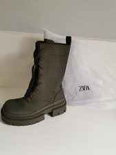 zara rubberised boots