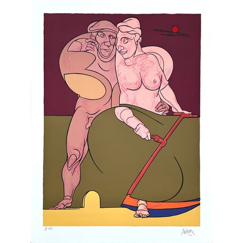 Valerio adami litografia - adami,