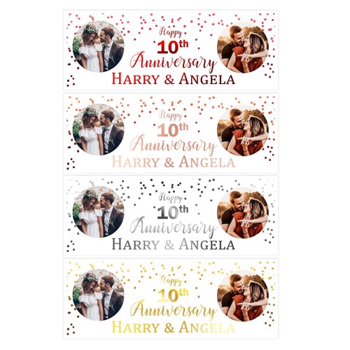 Banner anniversario matrimonio - anniversario,