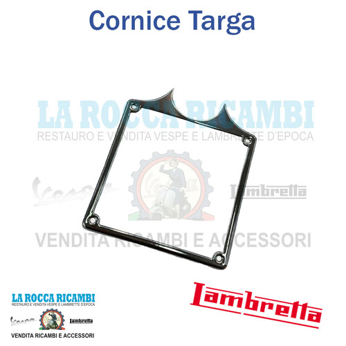 Cornice targa cromata - cornice,