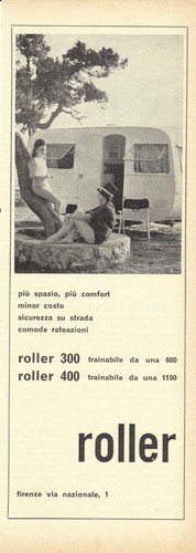 Caravan roller advertising - caravan,