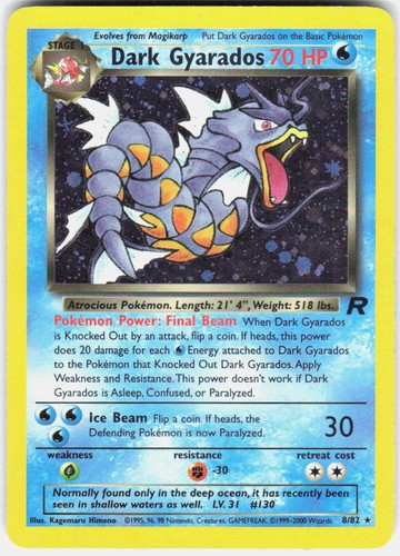 Dark gyarados holo raro - dark,