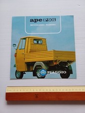 Piaggio APE P 501 1981 depliant originale italiano