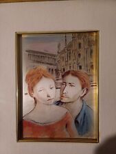 Domenico Purificato: serigrafia colorata su argento firmata e numerata