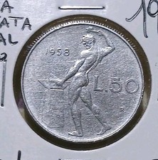 50 Lire Vulcano1958 BB/SPL