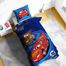 Set copripiumino singolo Disney Cars Saetta McQueen e Mater set lenzuola