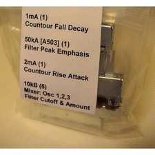 Moog TAURUS II Sliders Set