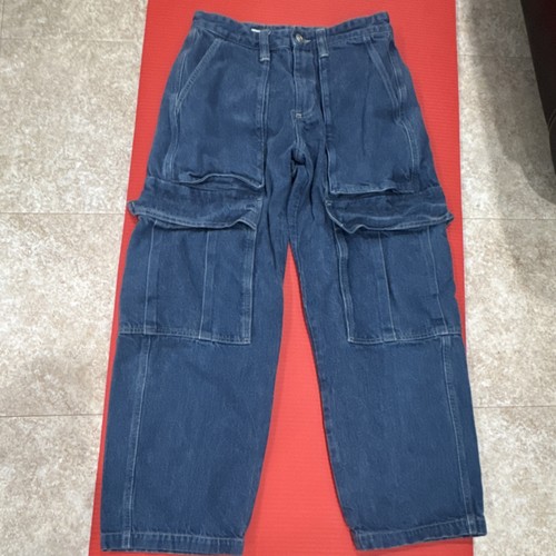 Jeans cargo zara blu lavaggio - cargo,