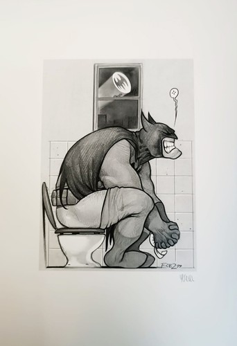 Frezzato stampa firmata batman - firmata,