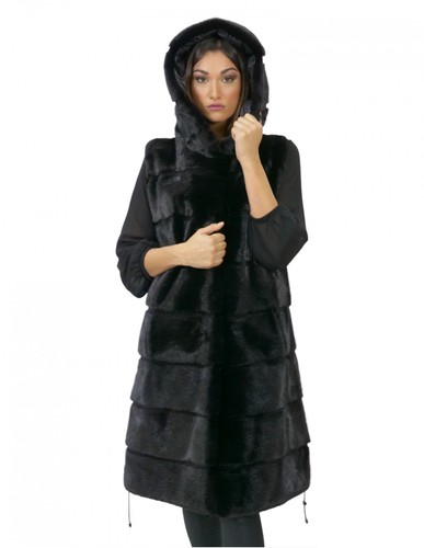 Gilet black nero visone - 94,