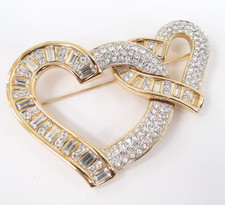 SWAROVSKI Spilla Doppio Cuore