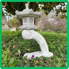 Statua pagoda lanterna lampada giapponese da giardino zen esterno pietra H60cm