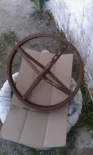 ANTICA RUOTA IN FERRO PER CARIOLA MISURE 37X37 CM
