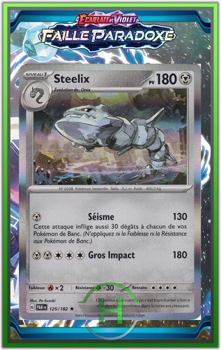 Steelix holo ev4 faille - -, ev4:faille