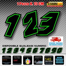 Adesivi numeri gara M11 N-V