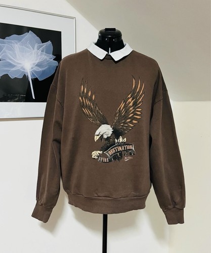 Felpa grafica aquila marrone