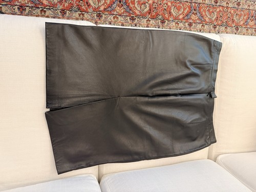 Gonna pelle nera donna - gonna,