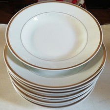 Richard Ginori Set 8 Piatti Fondi In Ceramica Filo Oro - Come Da foto