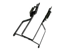 Cavalletto centrale posteriore per bici d'epoca resistente nero S2u