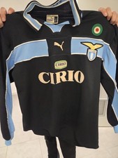 Maglia SS Lazio Mancini 1998-1999 Terza Maglia Maniche Lunghe Taglia L Originale