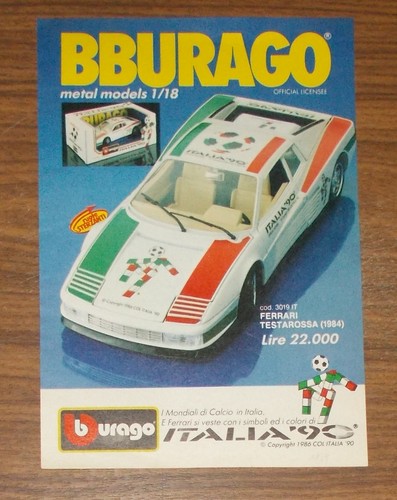Rara pubblicità bburago - rara,