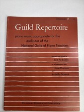 Guild Repertoire Piano Music National Guild Of Piano Teachers Intermediate F