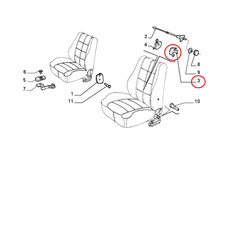 STAFFA SEDILE ANTERIORE LANCIA