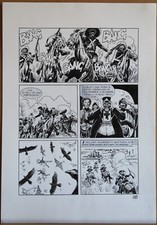 JOSE' ORTIZ - TAVOLA ORIGINALE TEX - 'IL TRENO BLINDATO'