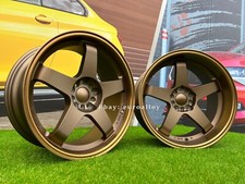 4 x 18 Inch 5x114.3 LMGT4 Gtr-D Stile Bronzo Jdm Ruote : Per Lexus Mazda