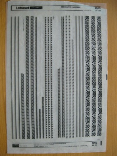 Letraset bordi decorativi - letraset,