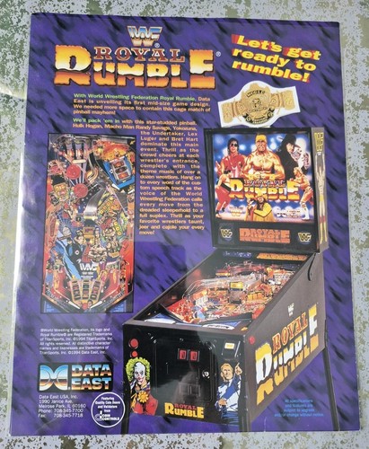 Wwf royal rumble flipper - wwf,