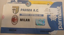 Biglietto Stadio Ticket PARMA vs MILAN Serie A 2002 2003