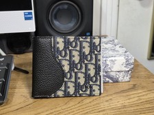  Dior Black Oblique Bifold