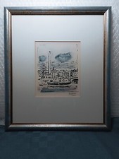 Opera Parigi Orfeo Tamburi Parigi incisione a colori su carta con cornice nuova