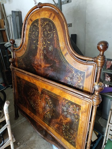 Antico letto ferro e - antico,