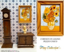 CASA BAMBOLE GIRASOLI VAN GOGH MINI QUADRO 1:12 Fatto a mano PEZZO UNICO Miniatu
