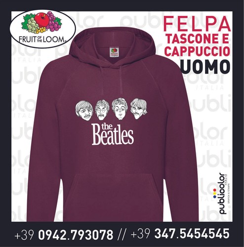 Felpa cappuccio tascone uomo - felpa,