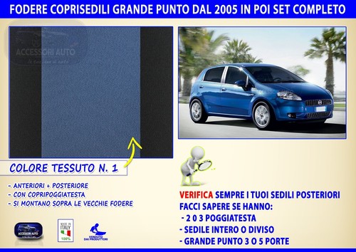 Coprisedili grande punto fiat - coprisedili,