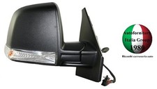 SPECCHIETTO RETROVISORE DX MECCANICO CON FANALINO | NERO | PER FIAT DOBLÒ 2010 