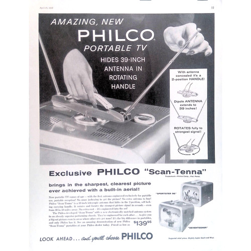 Pubblicità stampa 1957 philco - pubblicità,