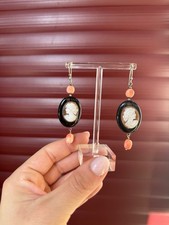 Orecchini Cammeo In Argento 925 