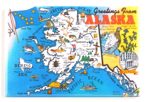 Saluti dall alaska - dall'alaska, (mappa)