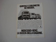 advertising Pubblicità 1981 MEZZI INDUSTRIALI MERCEDES