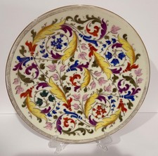 PIATTO LIMOGES ORO DIPINTO A