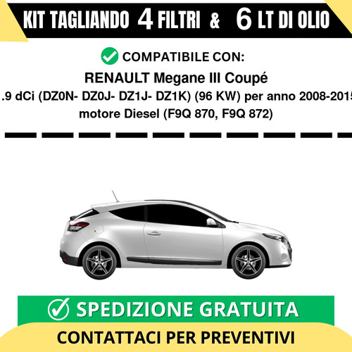 Tagliando per renault megane - tagliando,